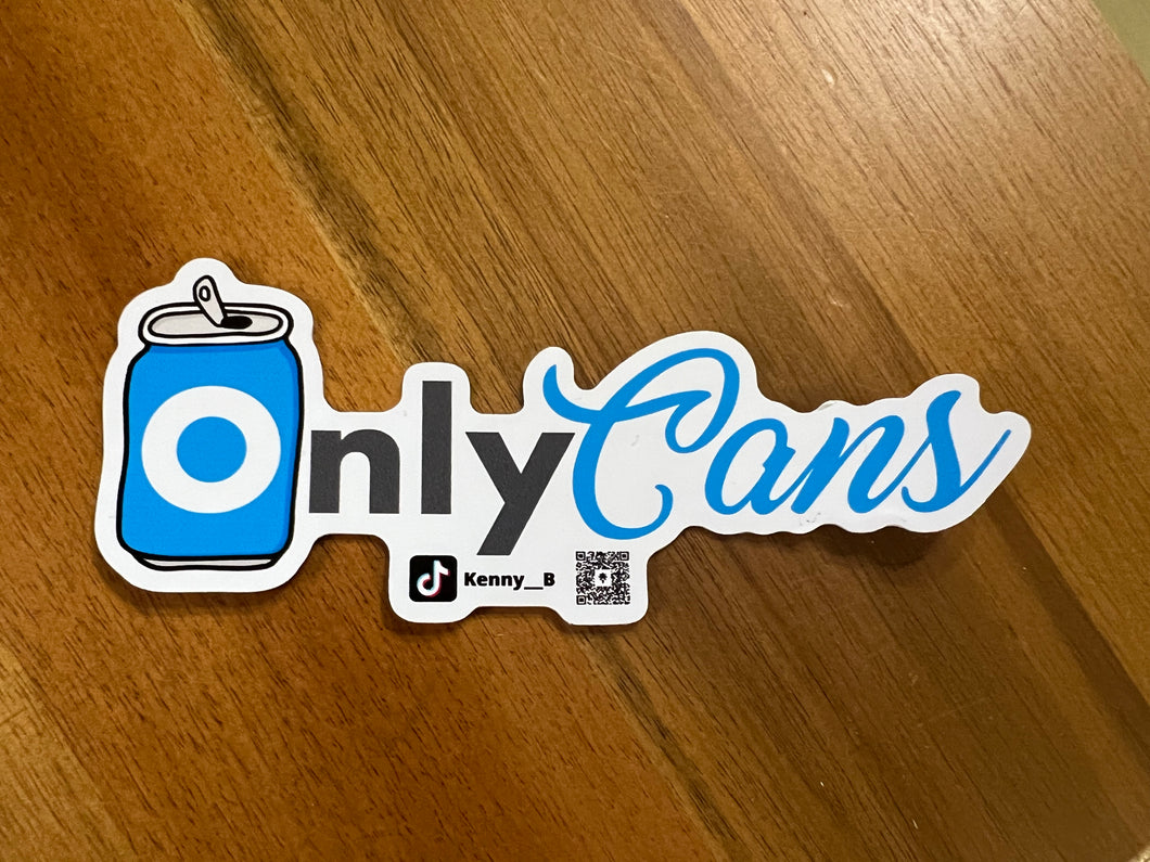 OnlyCans Sticker (Free postage)
